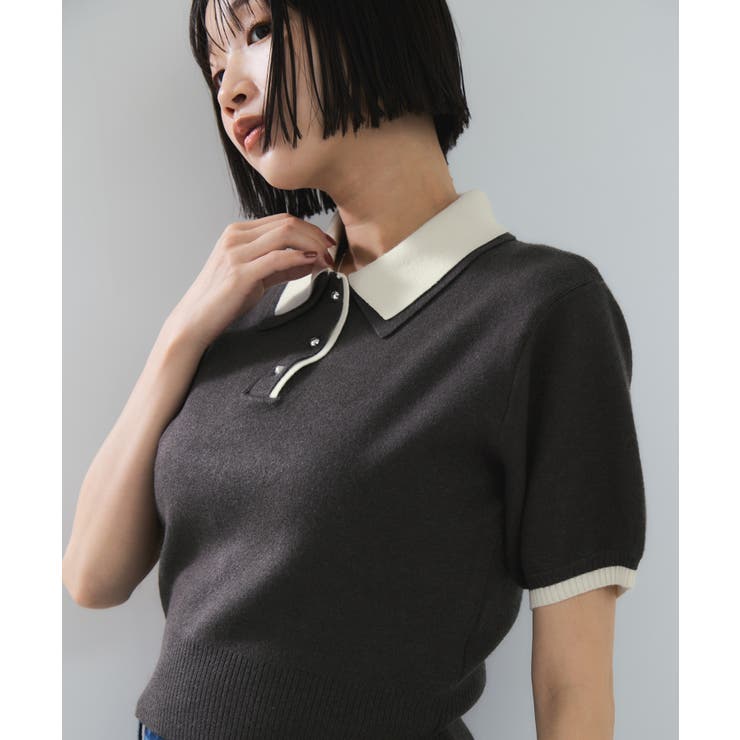 ダブルカラーポロトップス | VIS  | 詳細画像4 