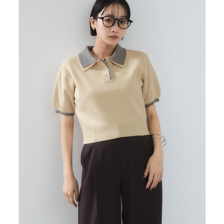 ダブルカラーポロトップス | VIS  | 詳細画像7 