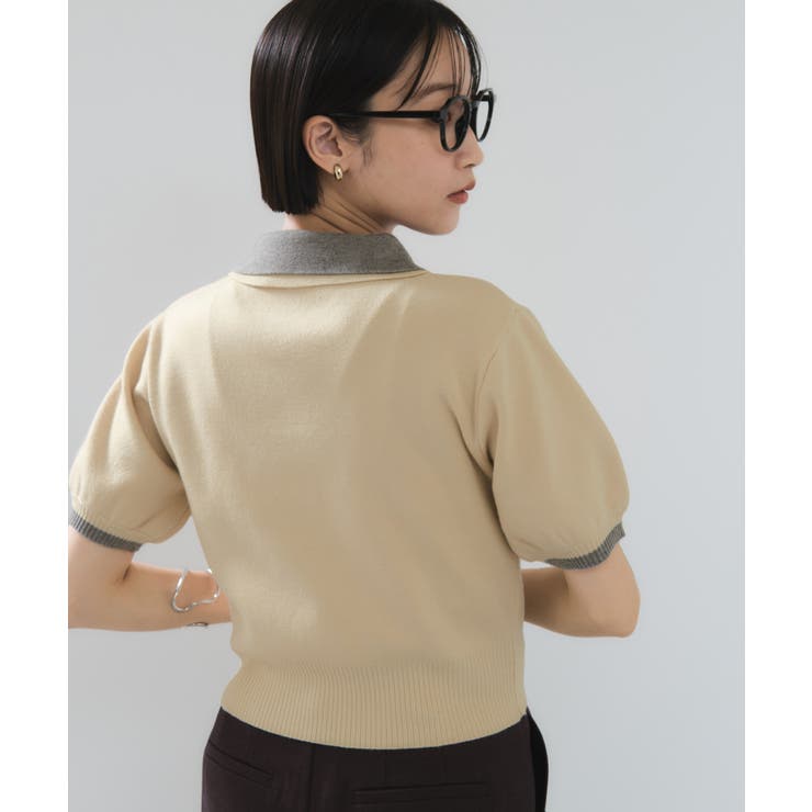 ダブルカラーポロトップス | VIS  | 詳細画像8 