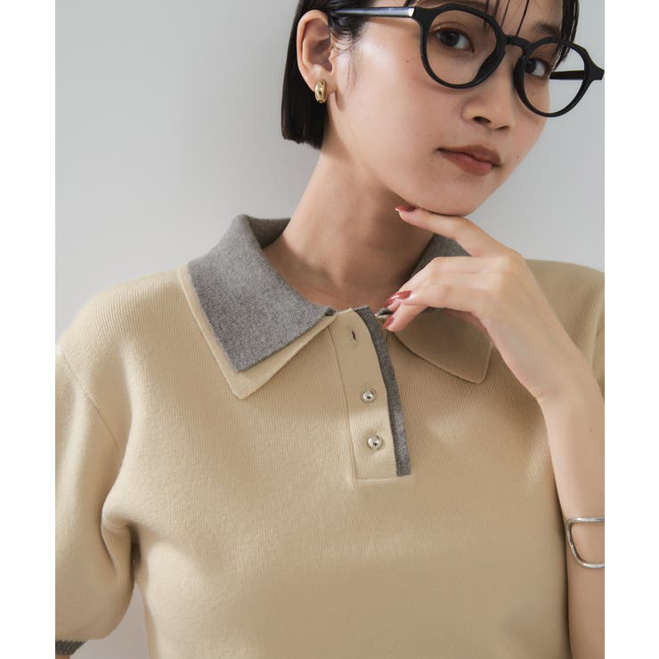 ダブルカラーポロトップス | VIS  | 詳細画像9 