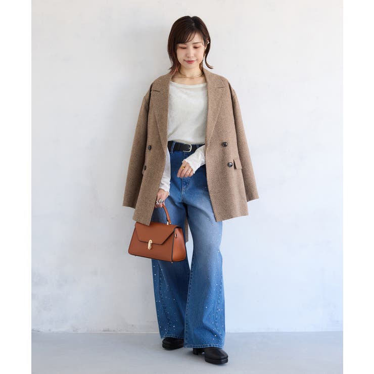 シアーベロアロングスリーブTシャツ | VIS  | 詳細画像10 