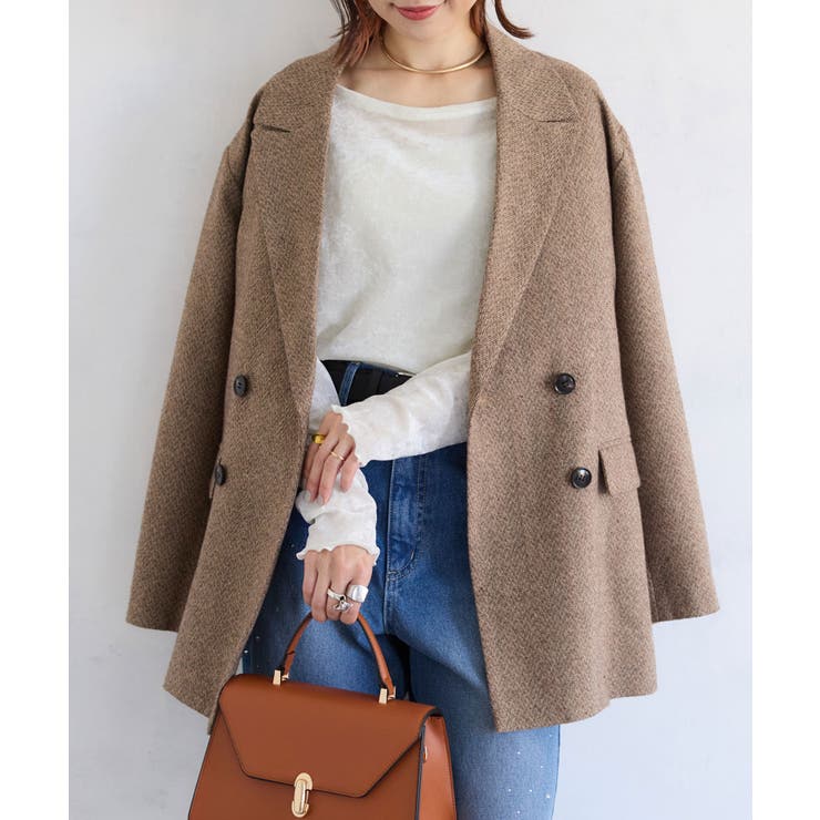 シアーベロアロングスリーブTシャツ | VIS  | 詳細画像11 