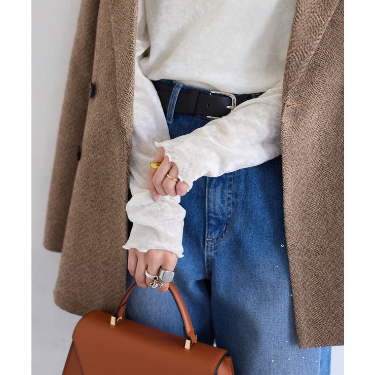 シアーベロアロングスリーブTシャツ | VIS  | 詳細画像12 