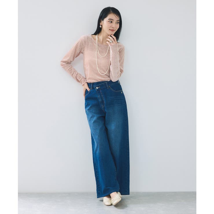 シアーベロアロングスリーブTシャツ | VIS  | 詳細画像15 