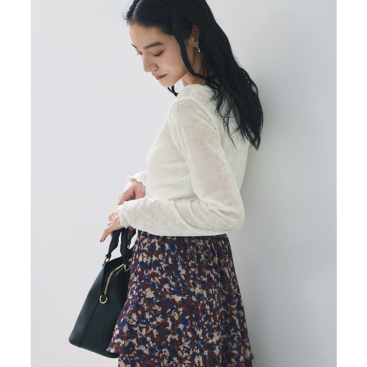 シアーベロアロングスリーブTシャツ | VIS  | 詳細画像32 