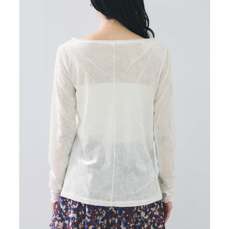 シアーベロアロングスリーブTシャツ | VIS  | 詳細画像36 