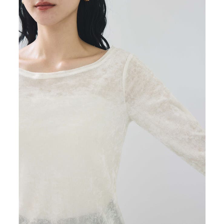 シアーベロアロングスリーブTシャツ | VIS  | 詳細画像38 