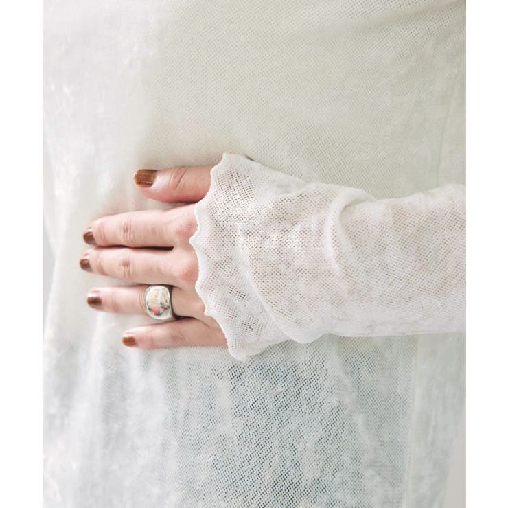 シアーベロアロングスリーブTシャツ | VIS  | 詳細画像39 