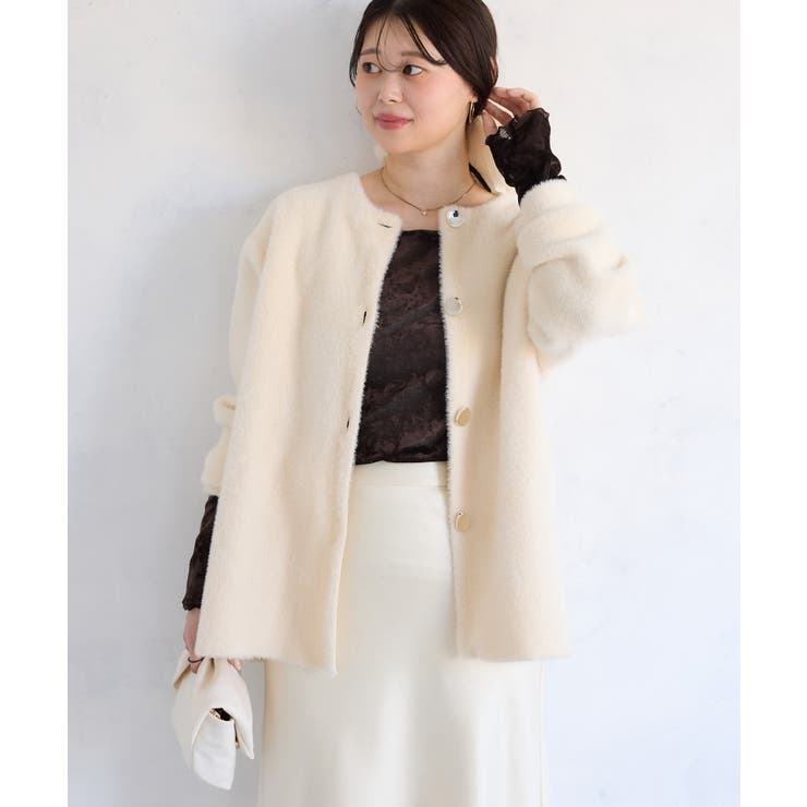 シアーベロアロングスリーブTシャツ | VIS  | 詳細画像4 