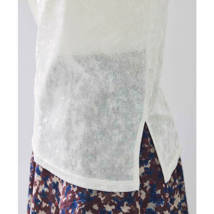 シアーベロアロングスリーブTシャツ | VIS  | 詳細画像40 