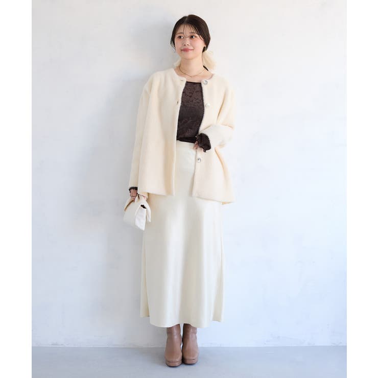 シアーベロアロングスリーブTシャツ | VIS  | 詳細画像7 