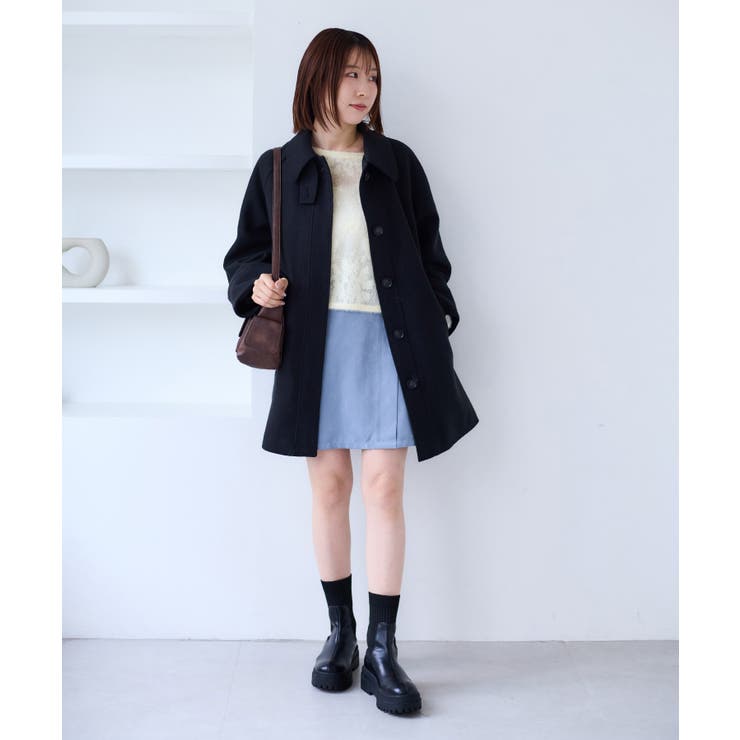 フラワーモチーフフェザーシアーニット | VIS  | 詳細画像7 