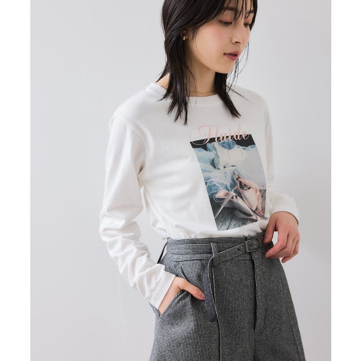 ホワイト(10) | フォト＆ロゴアソートロングスリーブTシャツ | VIS 