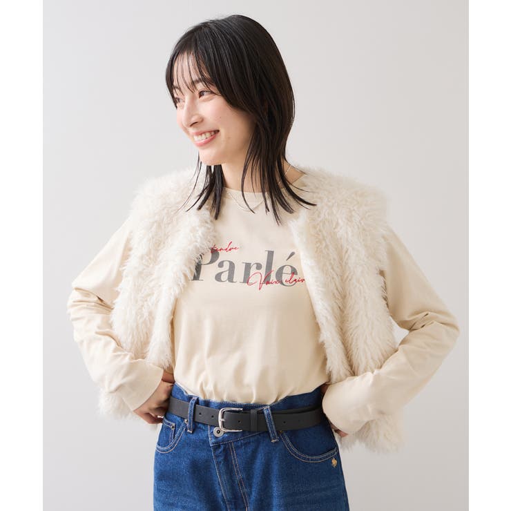 ベージュ(27) | フォト＆ロゴアソートロングスリーブTシャツ | VIS 