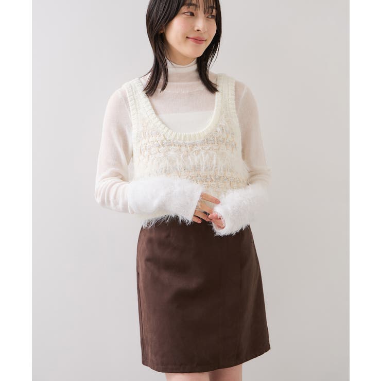 フェザーツイードニットビスチェ/2WAY | VIS  | 詳細画像11 