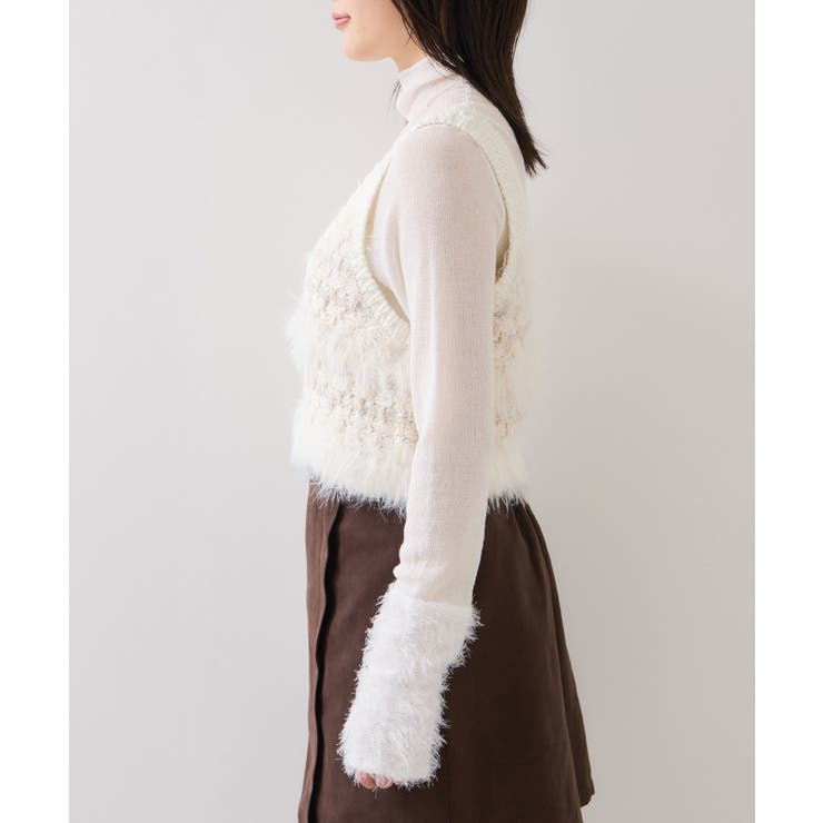 フェザーツイードニットビスチェ/2WAY | VIS  | 詳細画像17 