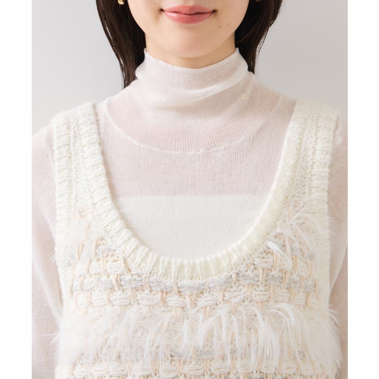 フェザーツイードニットビスチェ/2WAY | VIS  | 詳細画像19 