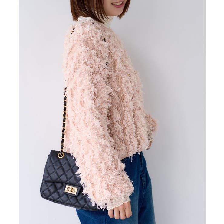 リボンヤーンフリンジニットプルオーバー | VIS  | 詳細画像13 