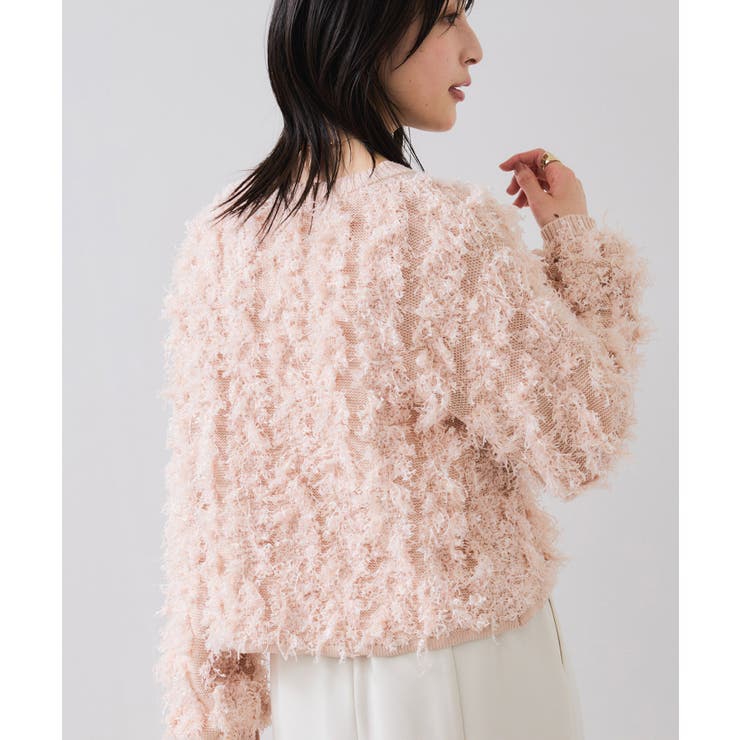 リボンヤーンフリンジニットプルオーバー | VIS  | 詳細画像18 