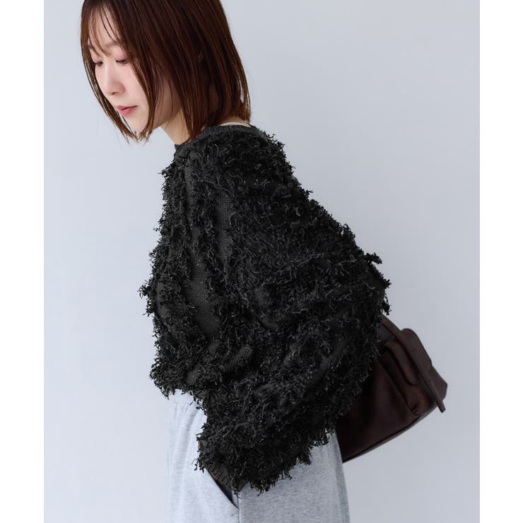 リボンヤーンフリンジニットプルオーバー | VIS  | 詳細画像23 