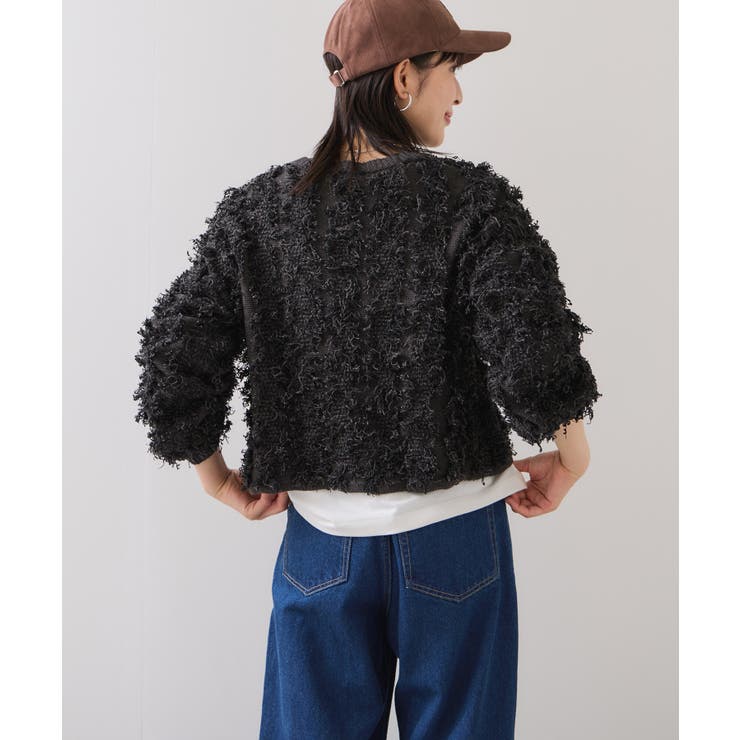 リボンヤーンフリンジニットプルオーバー | VIS  | 詳細画像31 