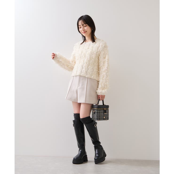 リボンヤーンフリンジニットプルオーバー | VIS  | 詳細画像37 