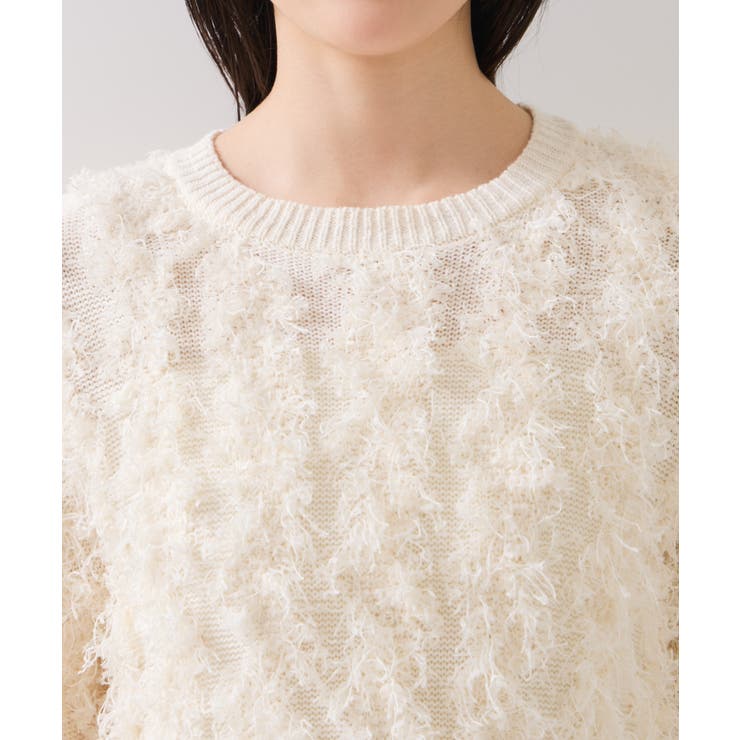 リボンヤーンフリンジニットプルオーバー | VIS  | 詳細画像42 