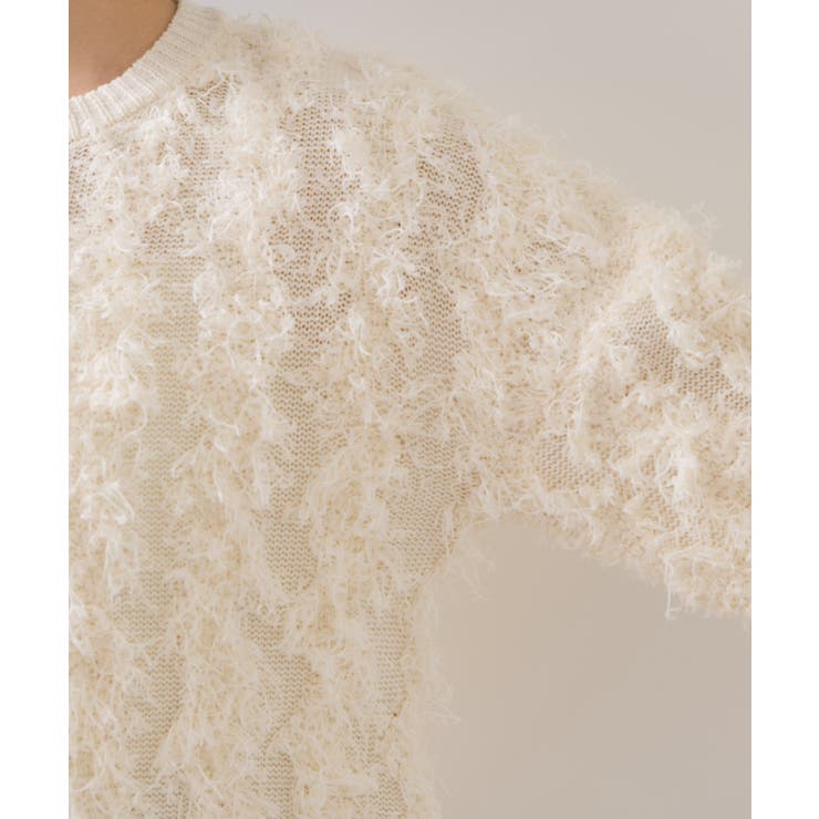 リボンヤーンフリンジニットプルオーバー | VIS  | 詳細画像43 