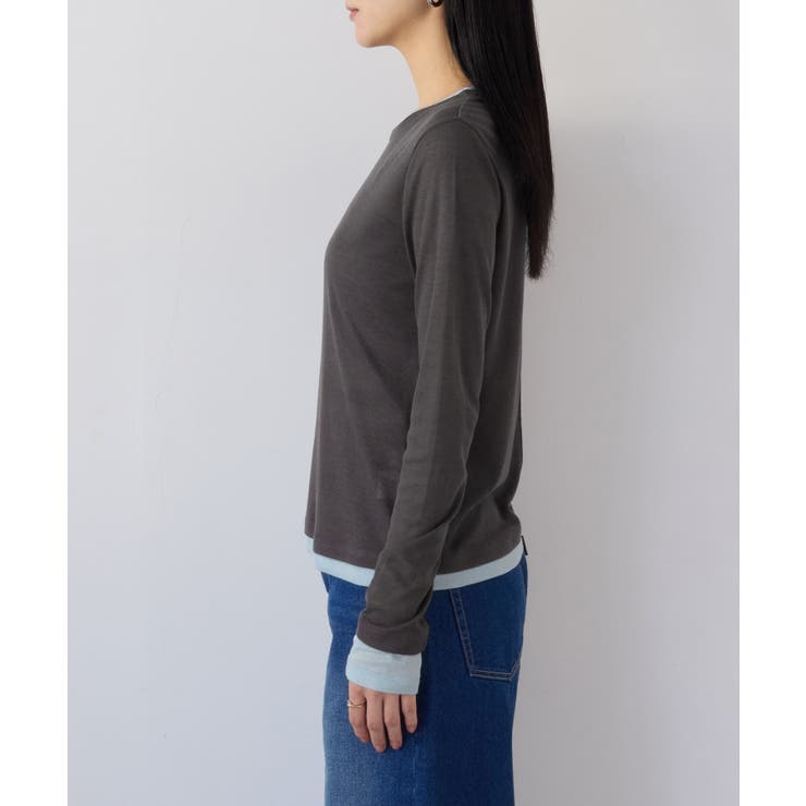 配色レイヤードシアーロンT | VIS  | 詳細画像16 