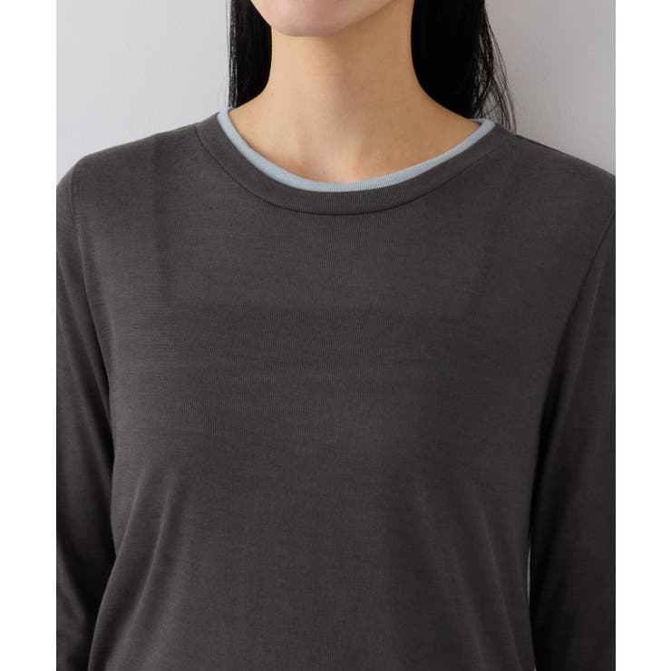 配色レイヤードシアーロンT | VIS  | 詳細画像19 