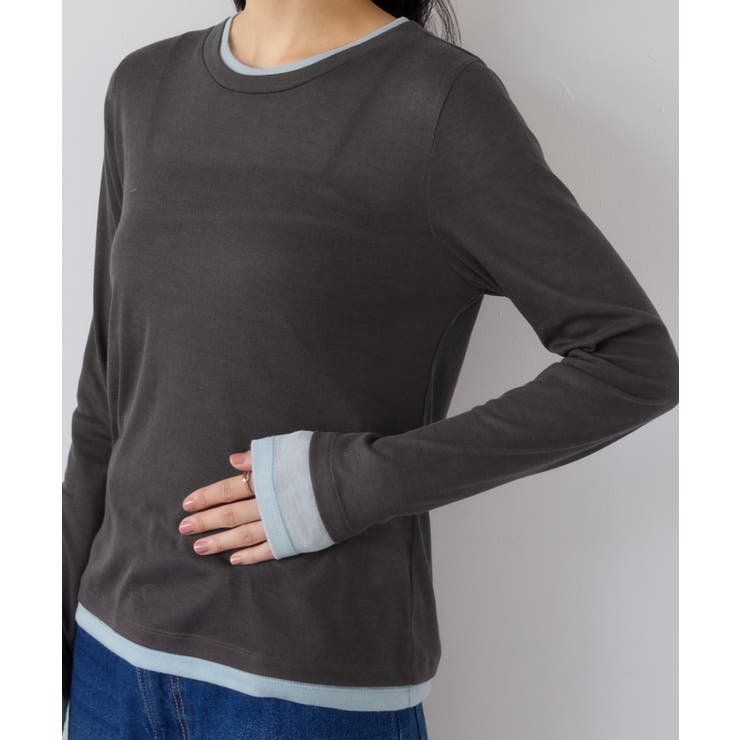 配色レイヤードシアーロンT | VIS  | 詳細画像20 