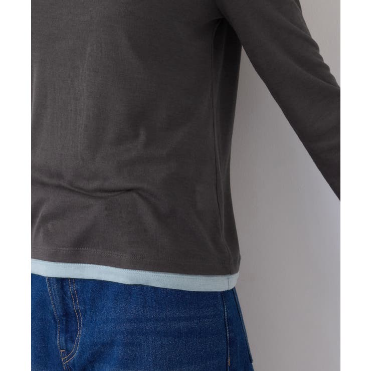 配色レイヤードシアーロンT | VIS  | 詳細画像21 