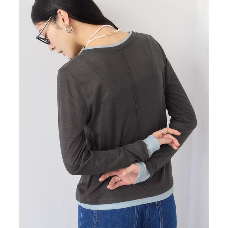 配色レイヤードシアーロンT | VIS  | 詳細画像5 