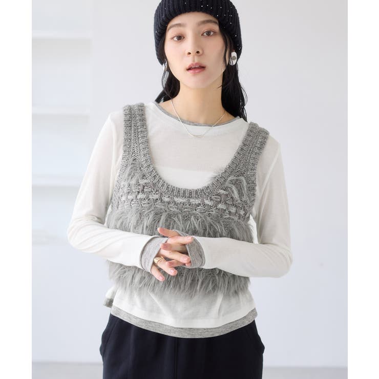 配色レイヤードシアーロンT | VIS  | 詳細画像8 