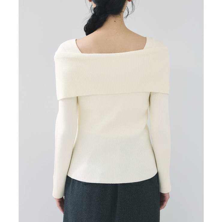 【美得】オフショルダーモチモチリブニット/好評につき再入荷 | VIS  | 詳細画像36 