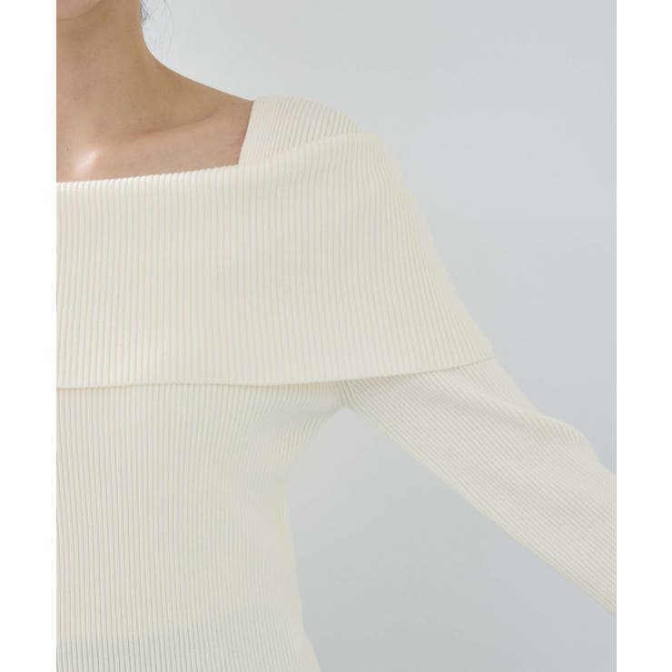 【美得】オフショルダーモチモチリブニット/好評につき再入荷 | VIS  | 詳細画像38 