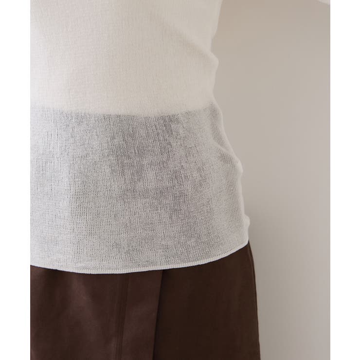 フェザー切り替えスリーブシアータートルニット | VIS  | 詳細画像26 