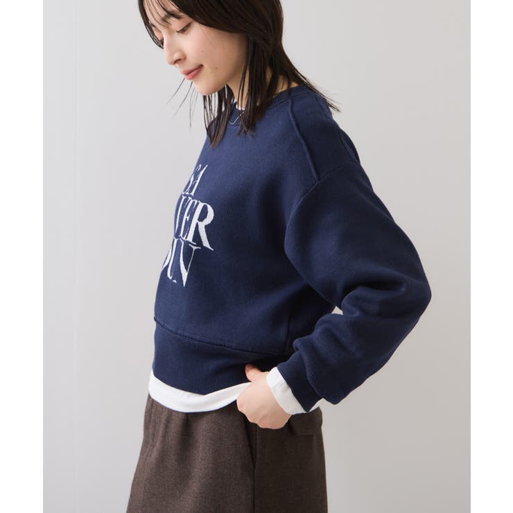 スウェットライクジャガードロゴニット | VIS  | 詳細画像4 