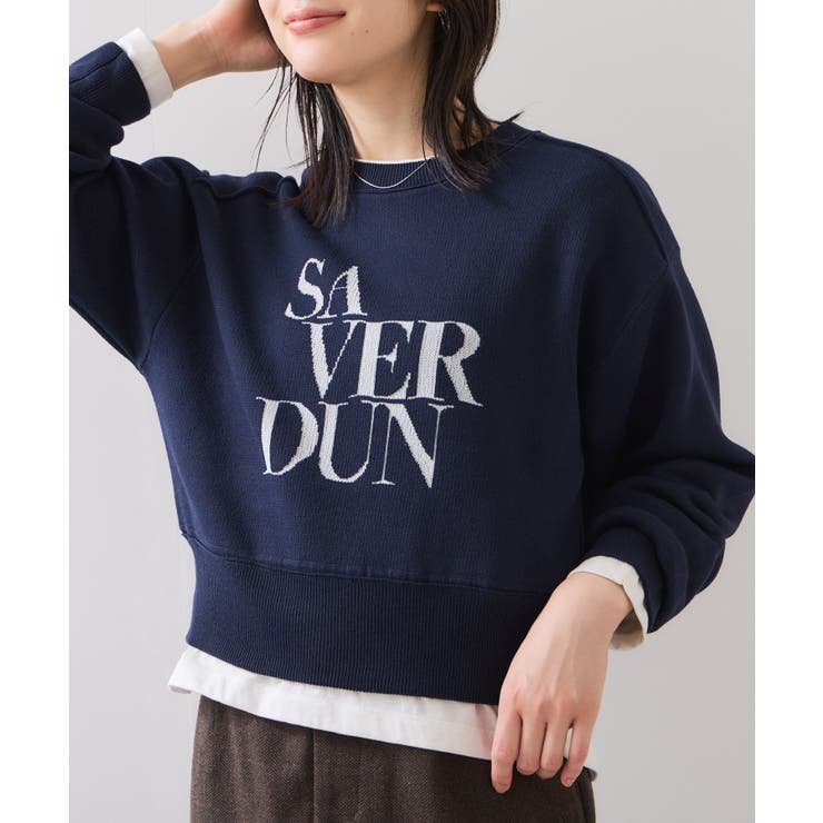 ネイビー(40) | スウェットライクジャガードロゴニット | VIS 