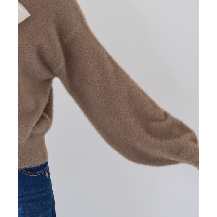 シアーボウタイリボン付きフェザーニットプルオーバー/2WAY・イージーケア | VIS  | 詳細画像28 