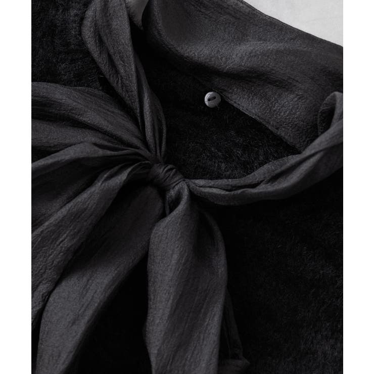 シアーボウタイリボン付きフェザーニットプルオーバー/2WAY・イージーケア | VIS  | 詳細画像30 