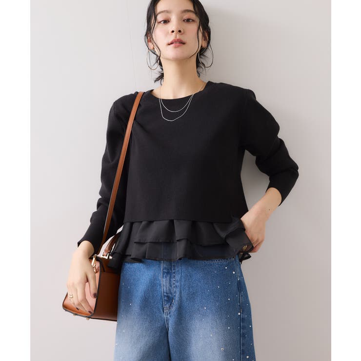 ペプラムオーガンジードッキングニットプルオーバー | VIS  | 詳細画像14 