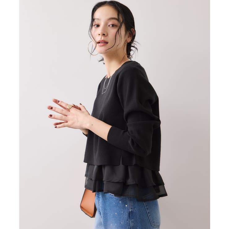 ペプラムオーガンジードッキングニットプルオーバー | VIS  | 詳細画像15 