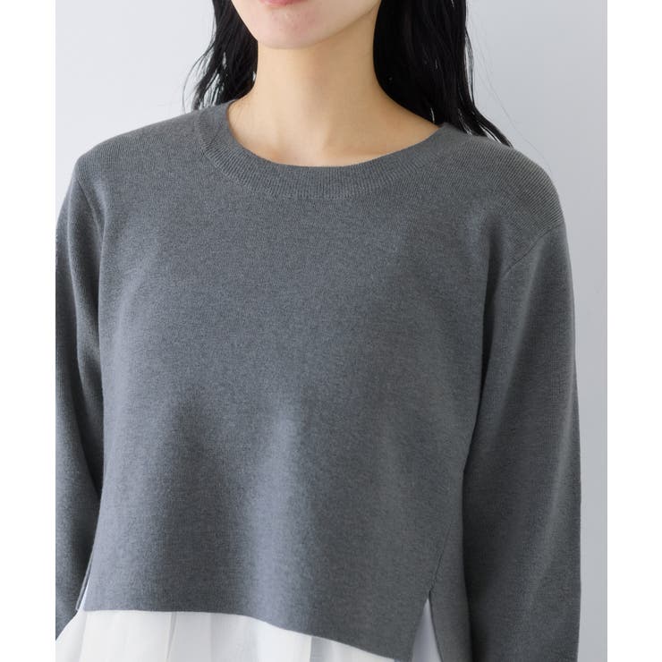 ペプラムオーガンジードッキングニットプルオーバー | VIS  | 詳細画像20 