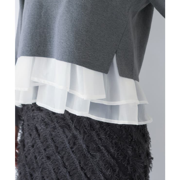 ペプラムオーガンジードッキングニットプルオーバー | VIS  | 詳細画像23 