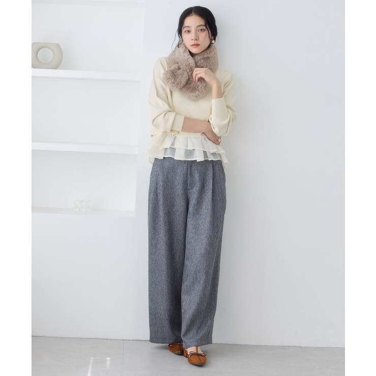 ペプラムオーガンジードッキングニットプルオーバー | VIS  | 詳細画像3 