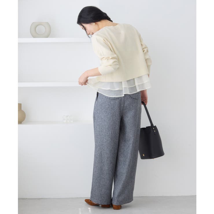 ペプラムオーガンジードッキングニットプルオーバー | VIS  | 詳細画像4 