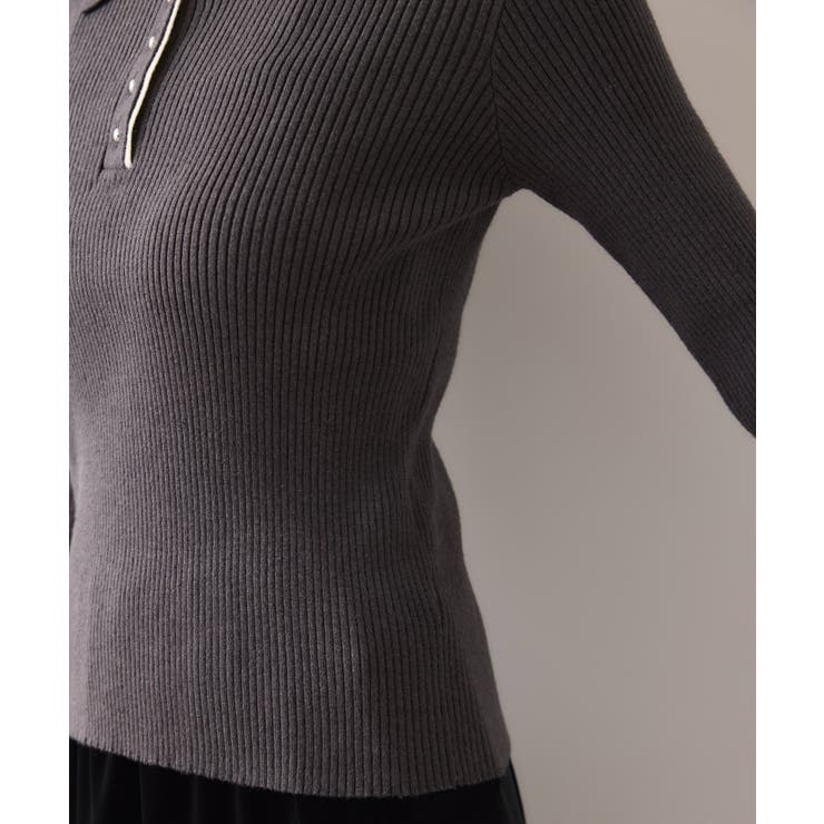 ダブルカラーポロニットトップス | VIS  | 詳細画像41 