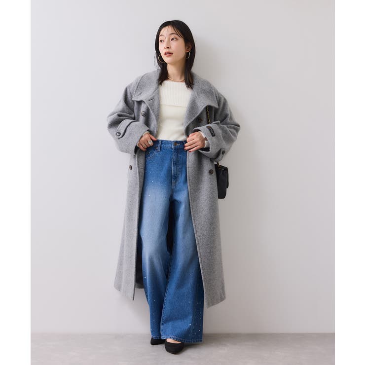 フェザーヤーンオフショルもちもちリブニット/イージーケア | VIS  | 詳細画像14 