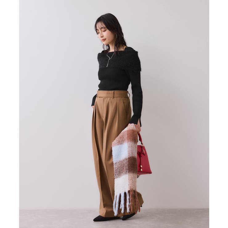 フェザーヤーンオフショルもちもちリブニット/イージーケア | VIS  | 詳細画像23 